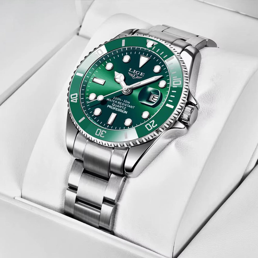 Reloj Lige LIG-4 Hombre Acero Plateado