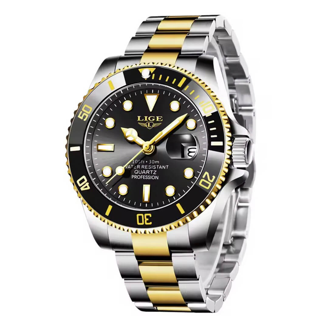 Reloj Lige Hombre Acero Negro | LIG-5