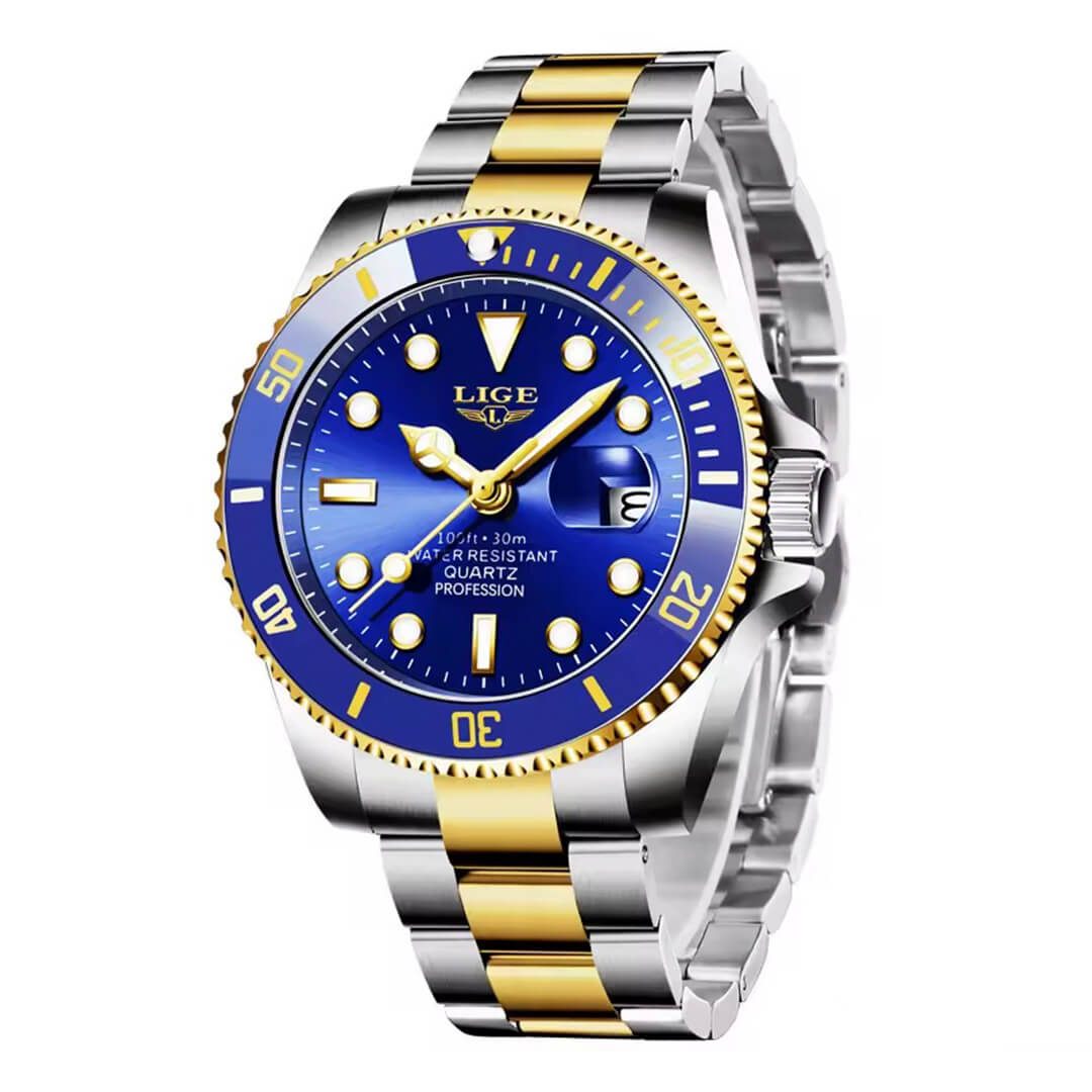 Reloj Lige LIG-6 Hombre Acero Plateado