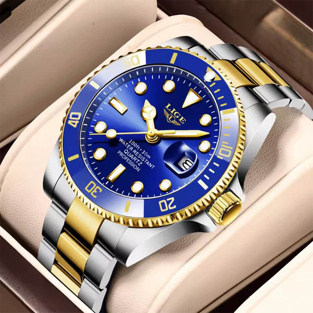 Reloj Lige LIG-6 Hombre Acero Plateado
