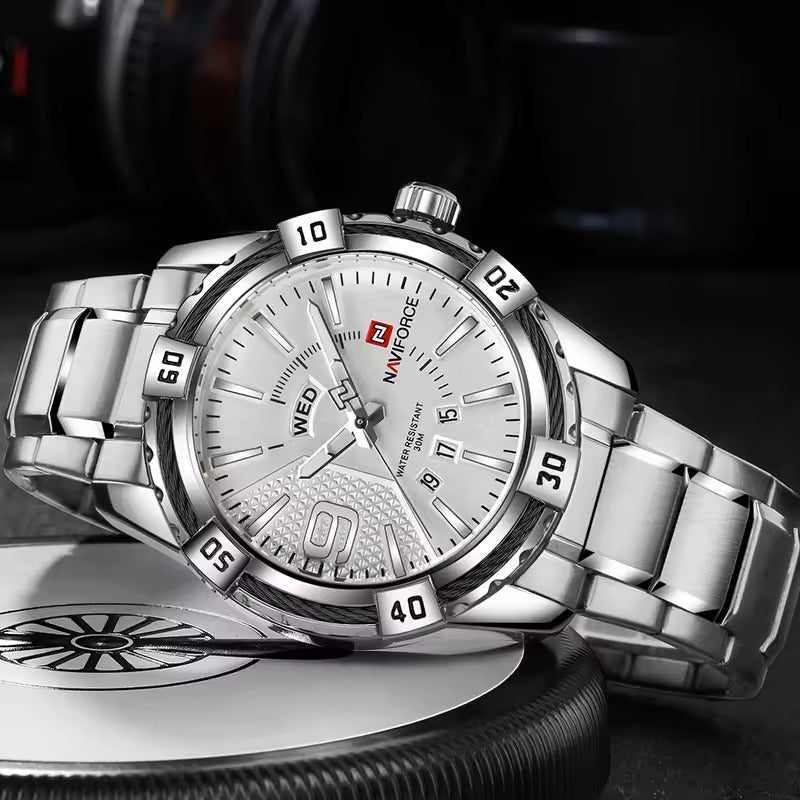 Reloj Naviforce NAV-127 Hombre Acero Plateado
