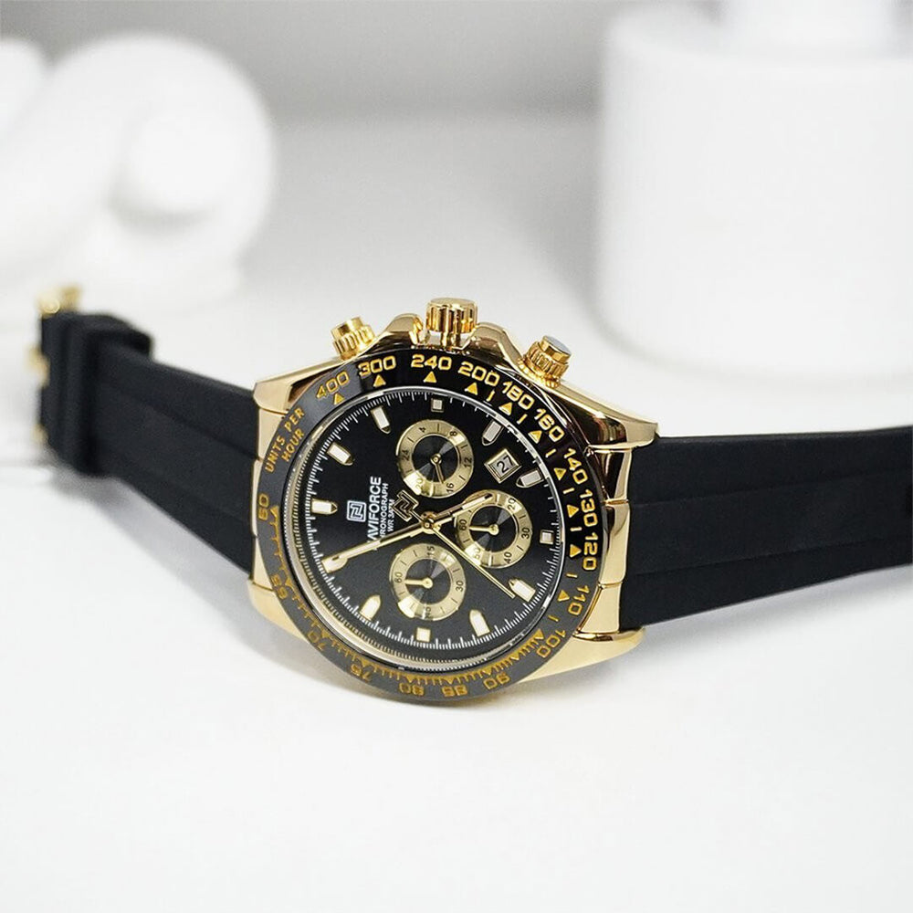 Reloj Naviforce NAV-136 Hombre Negro y Dorado