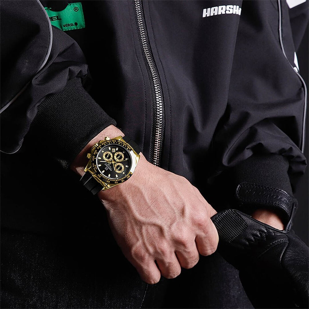 Reloj Naviforce NAV-136 Hombre Negro y Dorado