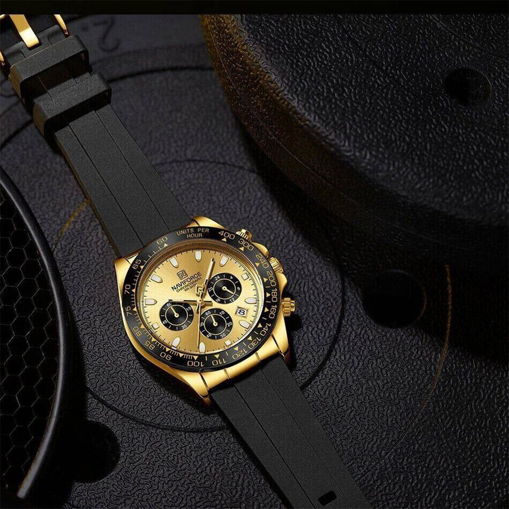 Reloj Naviforce NAV-137 Hombre Negro y Dorado