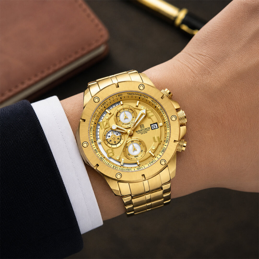 Reloj Naviforce NAV-139 Hombre Acero Dorado