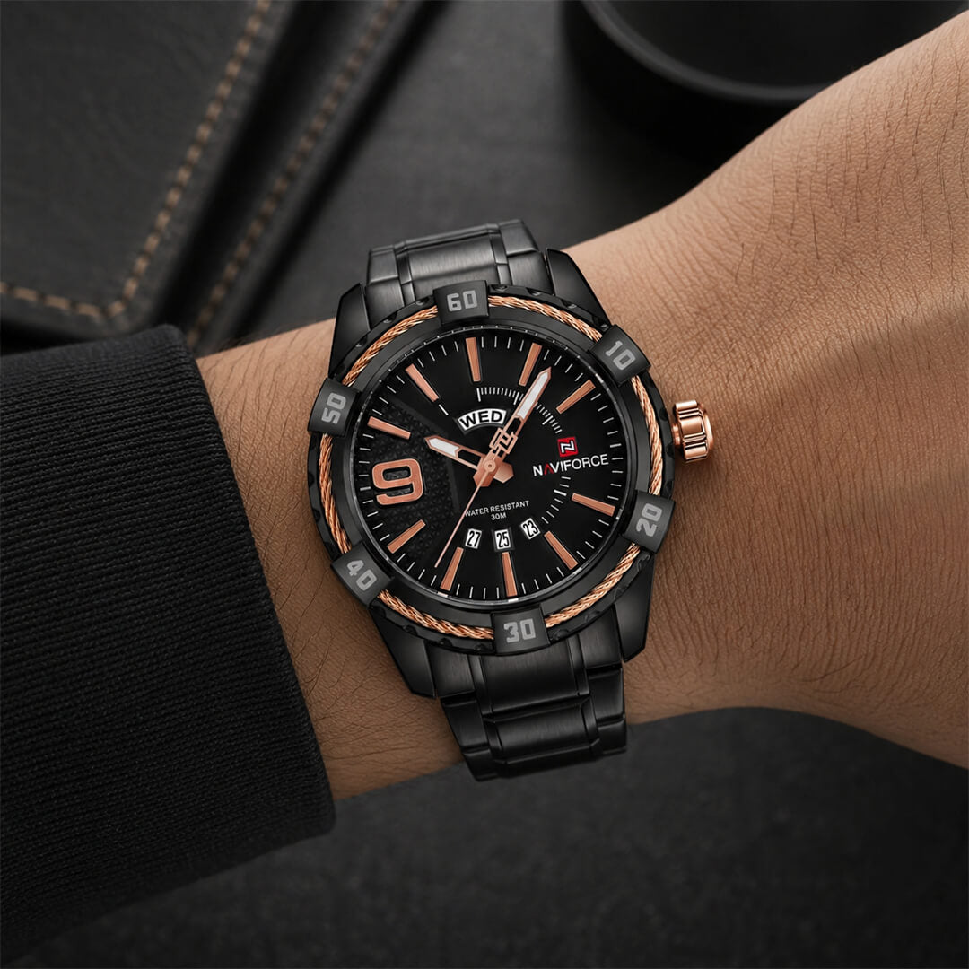 Reloj Naviforce NAV-141 Hombre Acero Negro