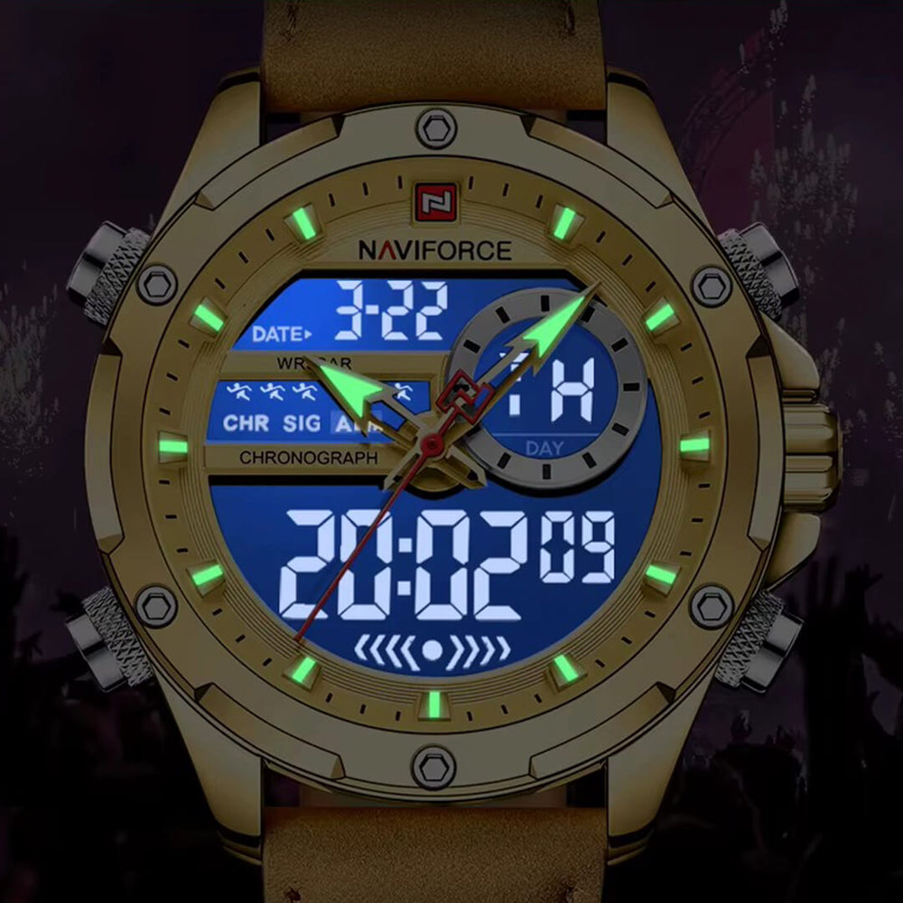 Reloj Naviforce NAV-143 Hombre Cuero Camel