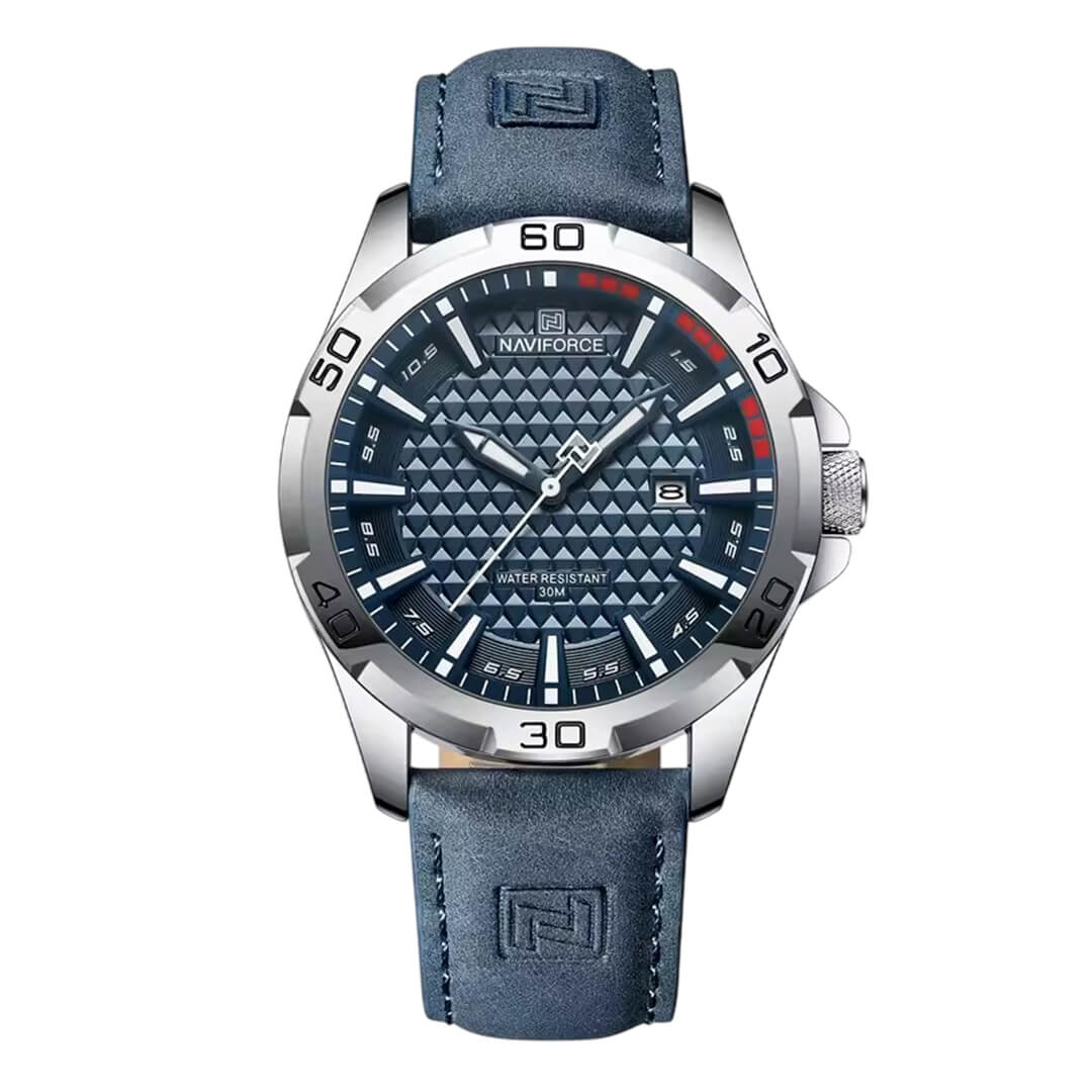 Reloj Naviforce Hombre Cuero Azul | NAV-145