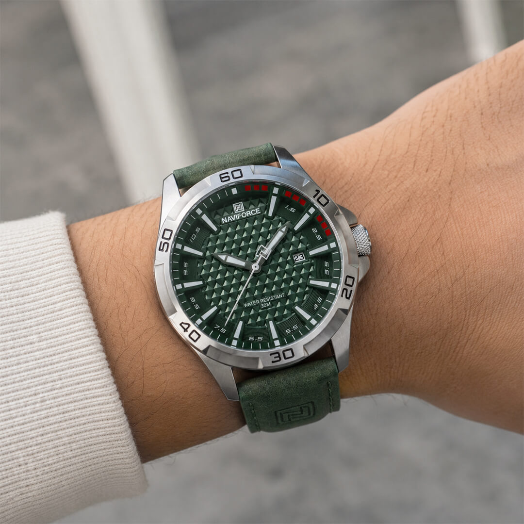 Reloj Naviforce NAV-146 Hombre Cuero Verde