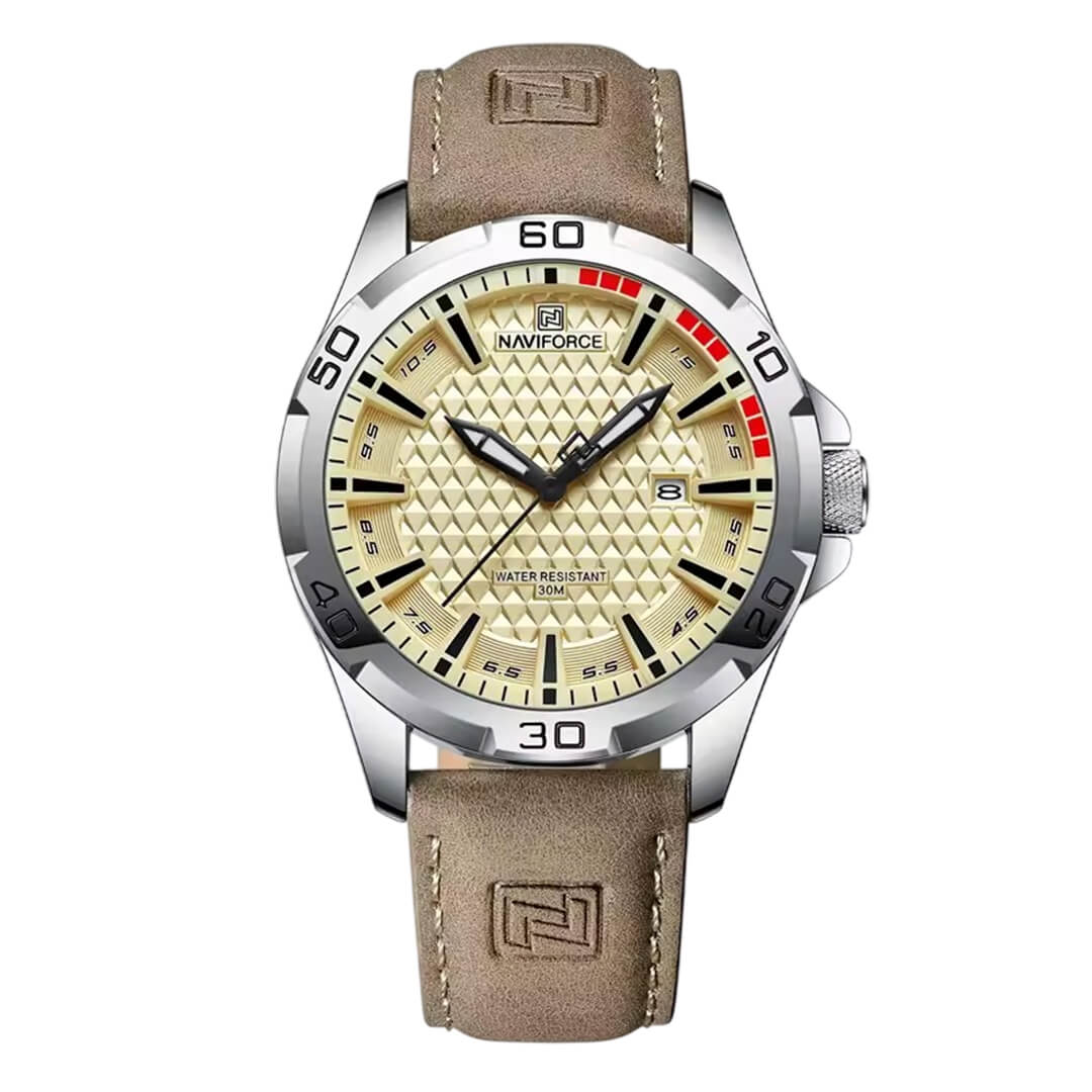 Reloj Naviforce Hombre Cuero Camel | NAV-147