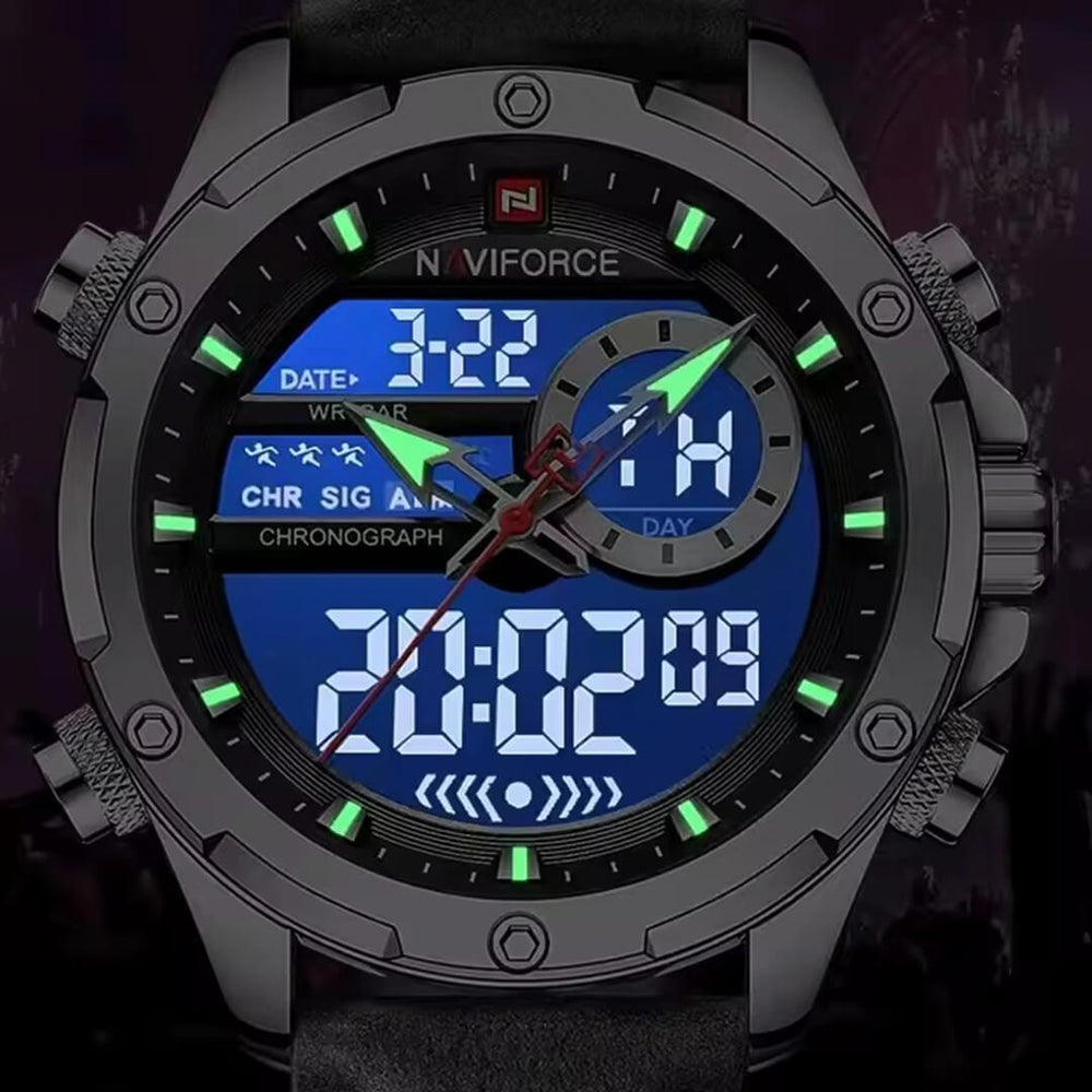 Reloj Naviforce NAV-150 Hombre Cuero Negro