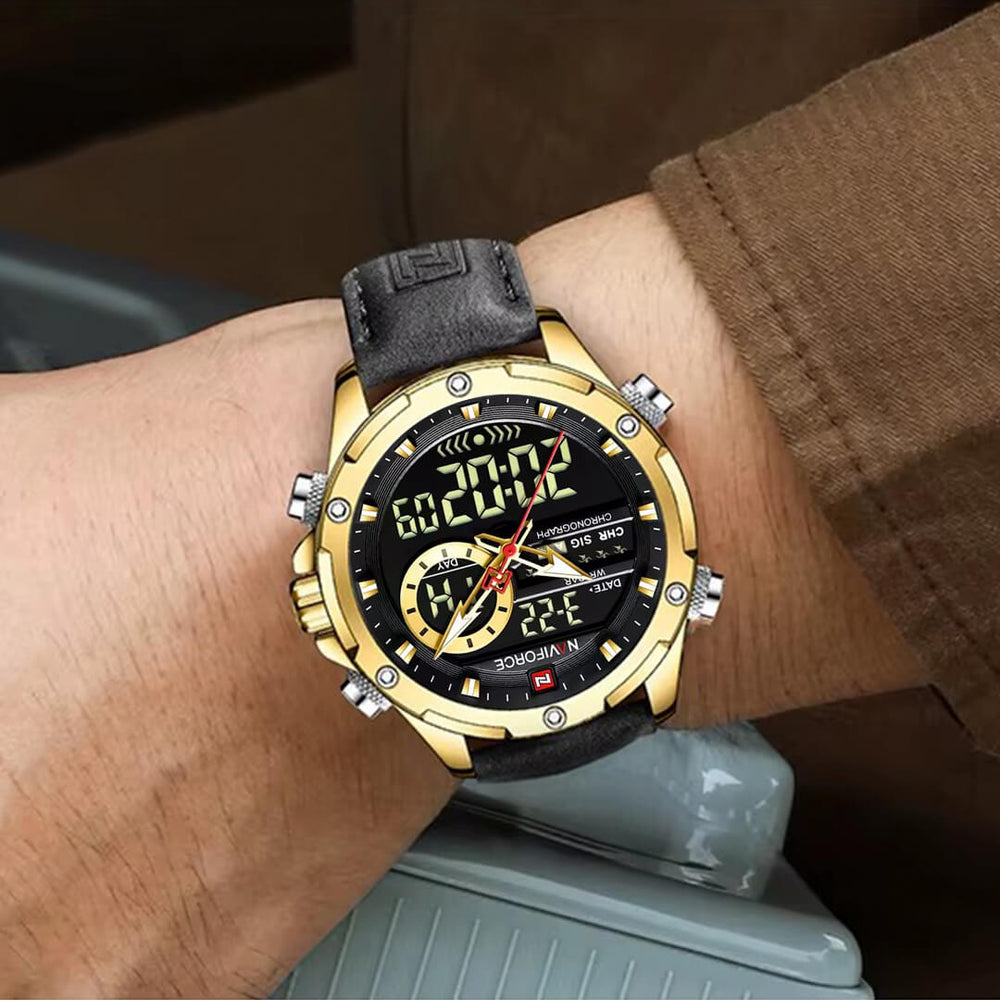 Reloj Naviforce NAV-152 Hombre Cuero Negro