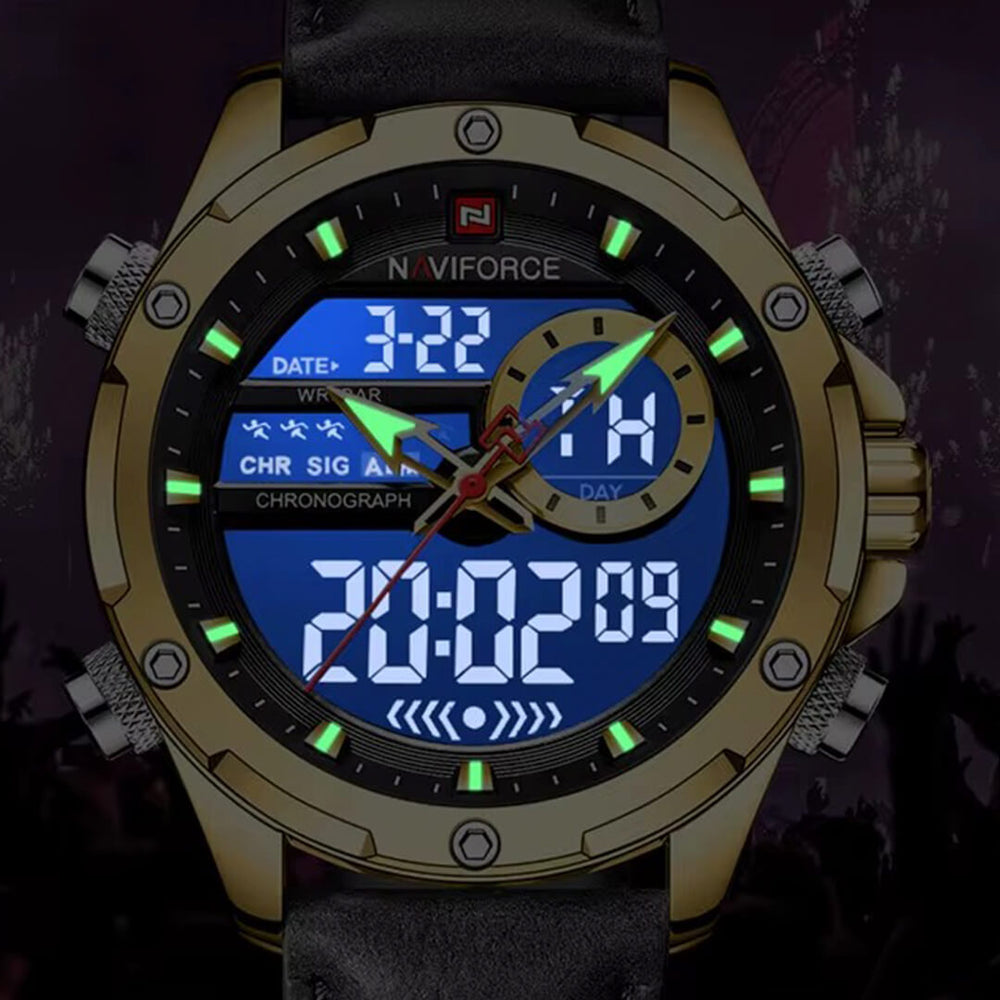Reloj Naviforce NAV-152 Hombre Cuero Negro