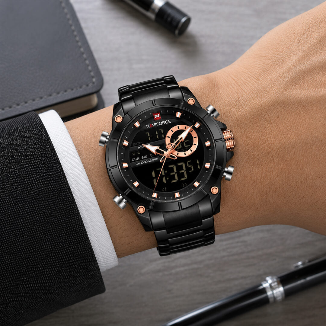 Reloj Naviforce NAV-20 Hombre Acero Negro