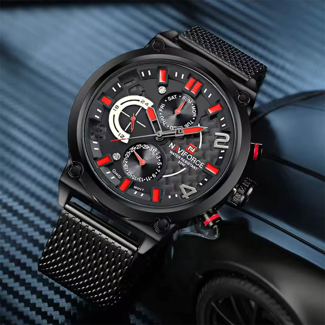 Reloj Naviforce NAV-6 Hombre Acero Negro