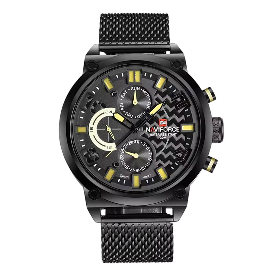 Reloj Naviforce NAV-7 Hombre Acero Negro
