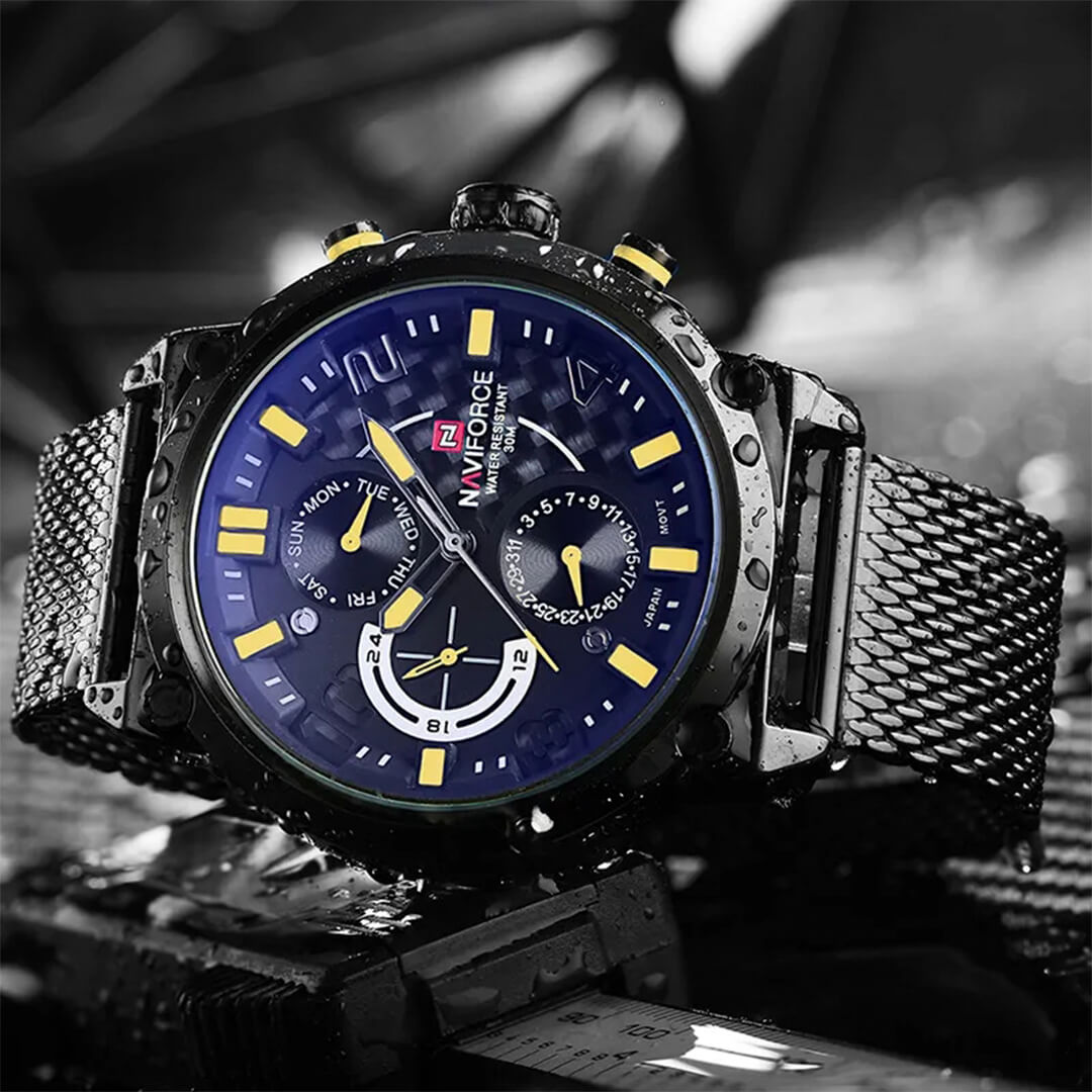 Reloj Naviforce NAV-7 Hombre Acero Negro