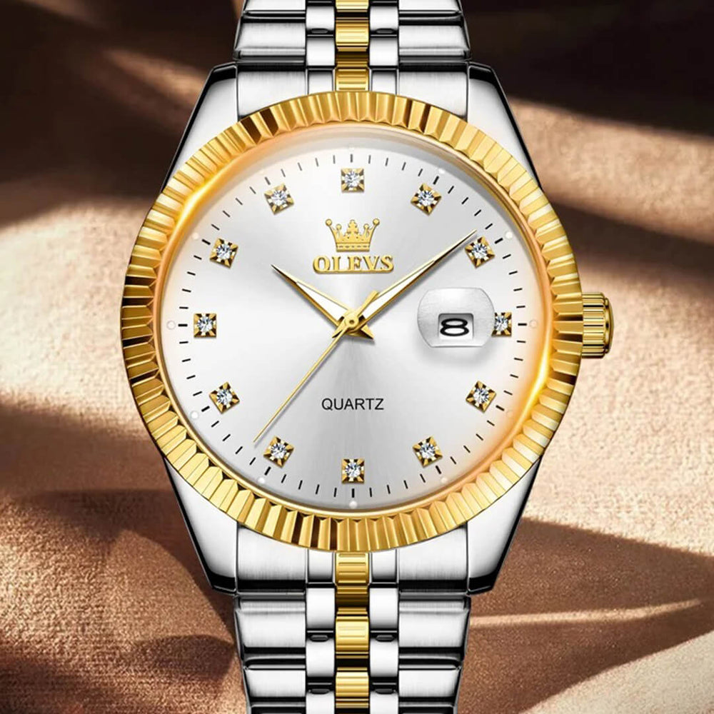 Reloj Olevs OLV-11 Hombre Acero Plateado