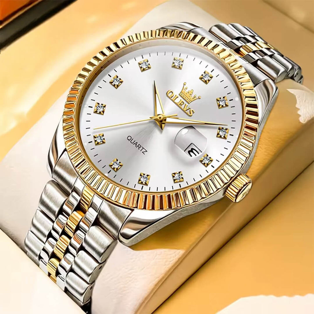 Reloj Olevs OLV-11 Hombre Acero Plateado