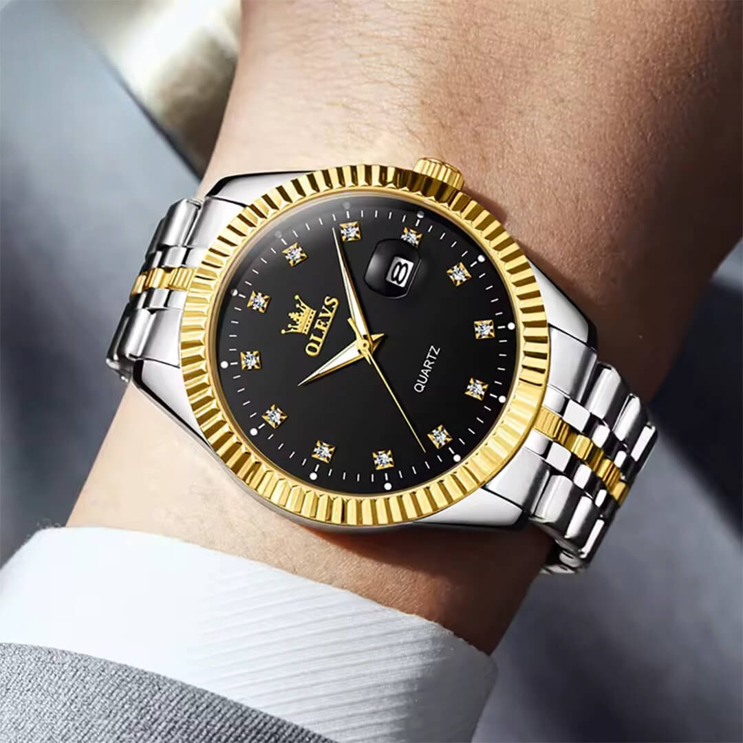 Reloj Olevs OLV-12 Hombre Acero Plateado