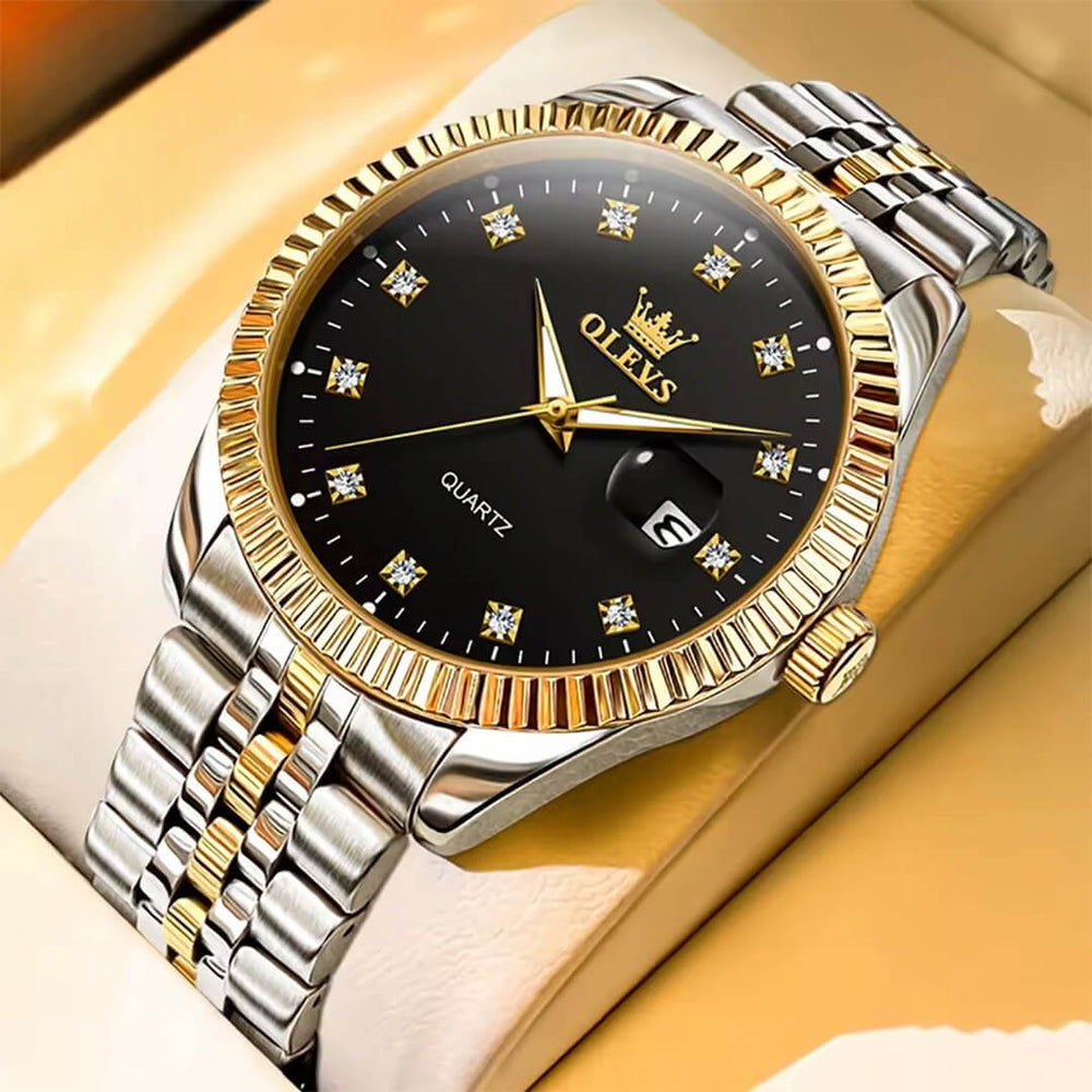 Reloj Olevs OLV-12 Hombre Acero Plateado