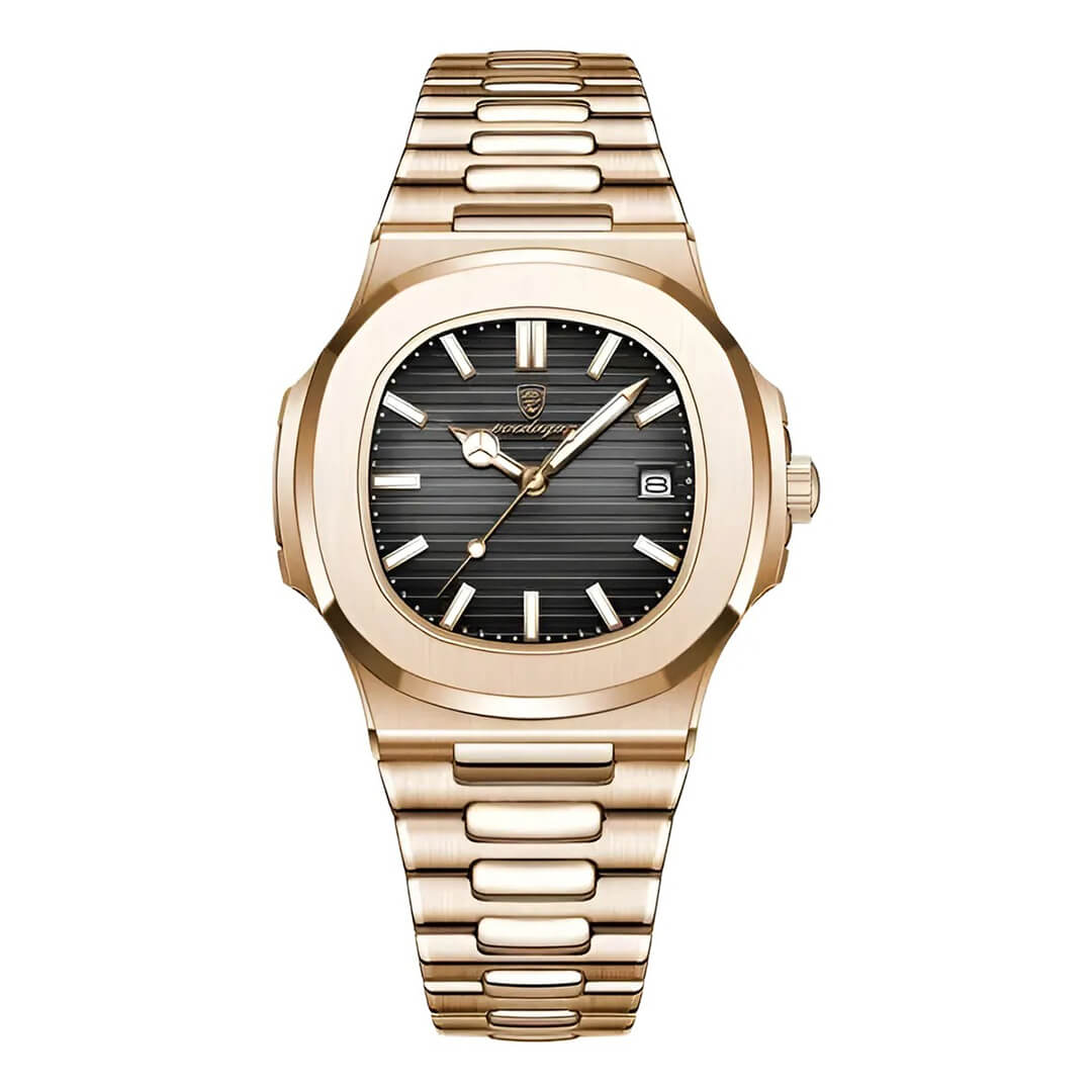 Reloj Poedagar Hombre Acero Bronce | POE-16