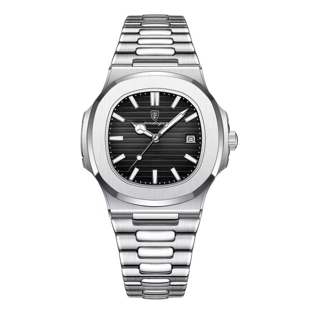 Relojes Poedagar POE-17 Hombre Acero Plateado