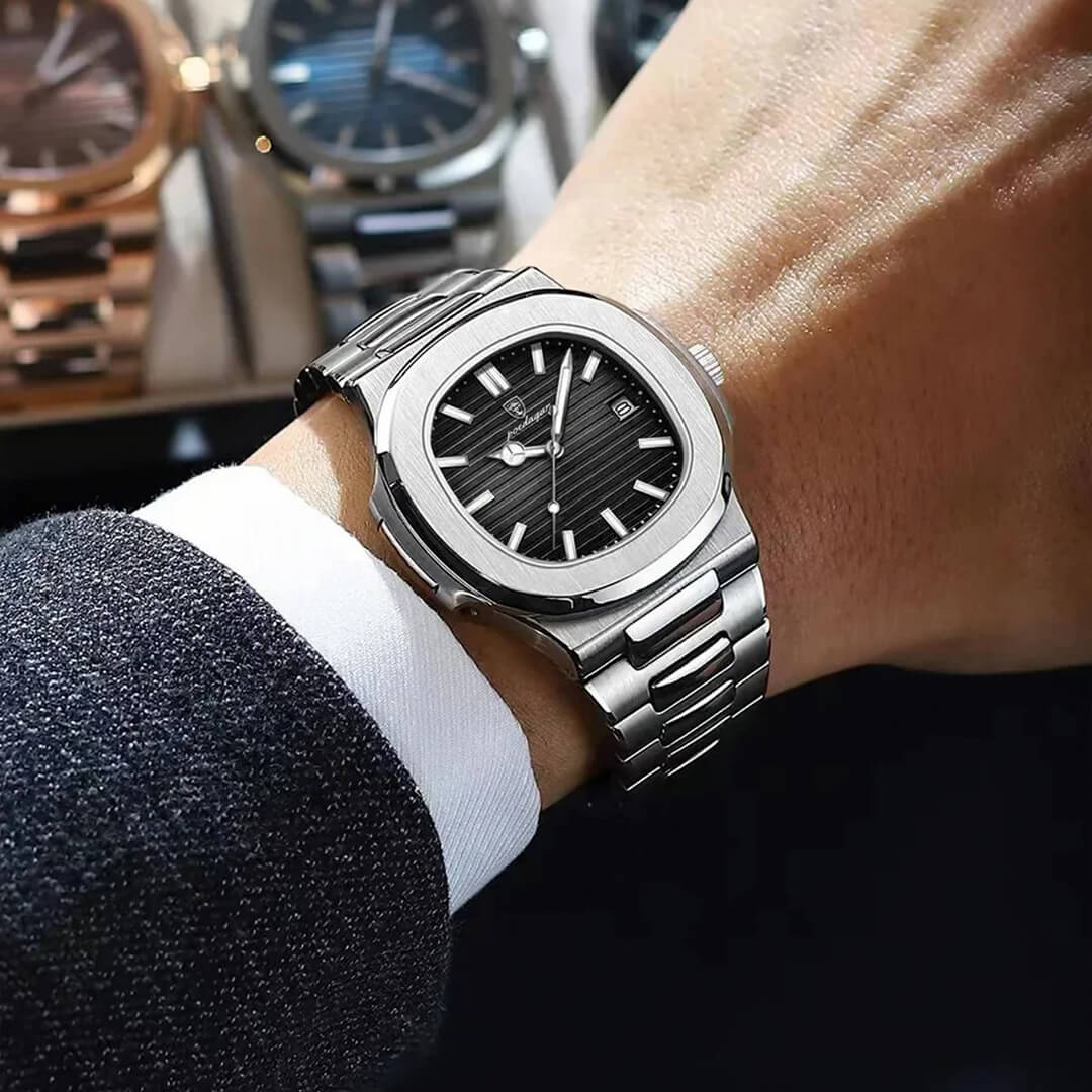 Reloj Poedagar Hombre Acero Plateado | POE-17