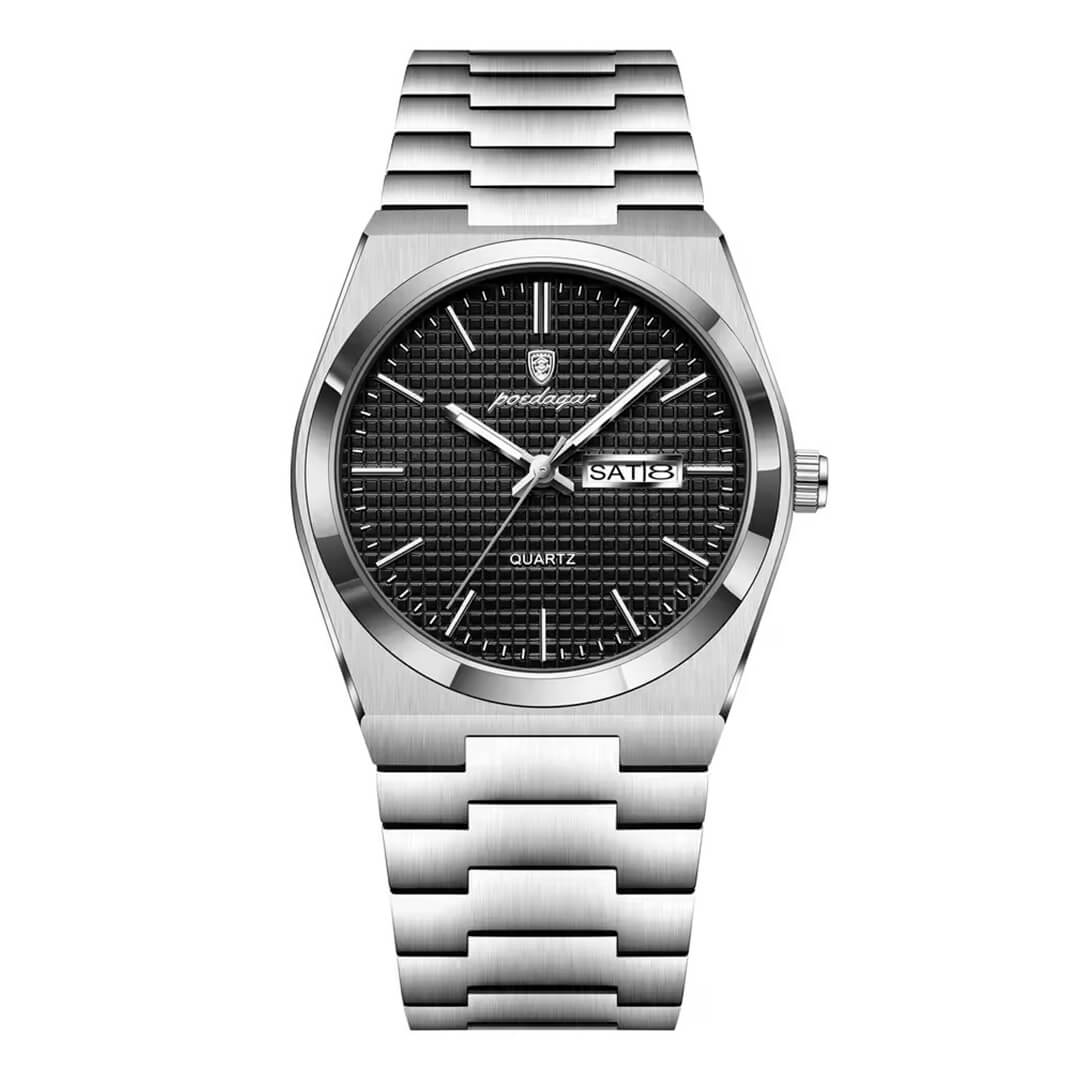Reloj Poedagar Tiffany Hombre Acero Plateado | POE-18