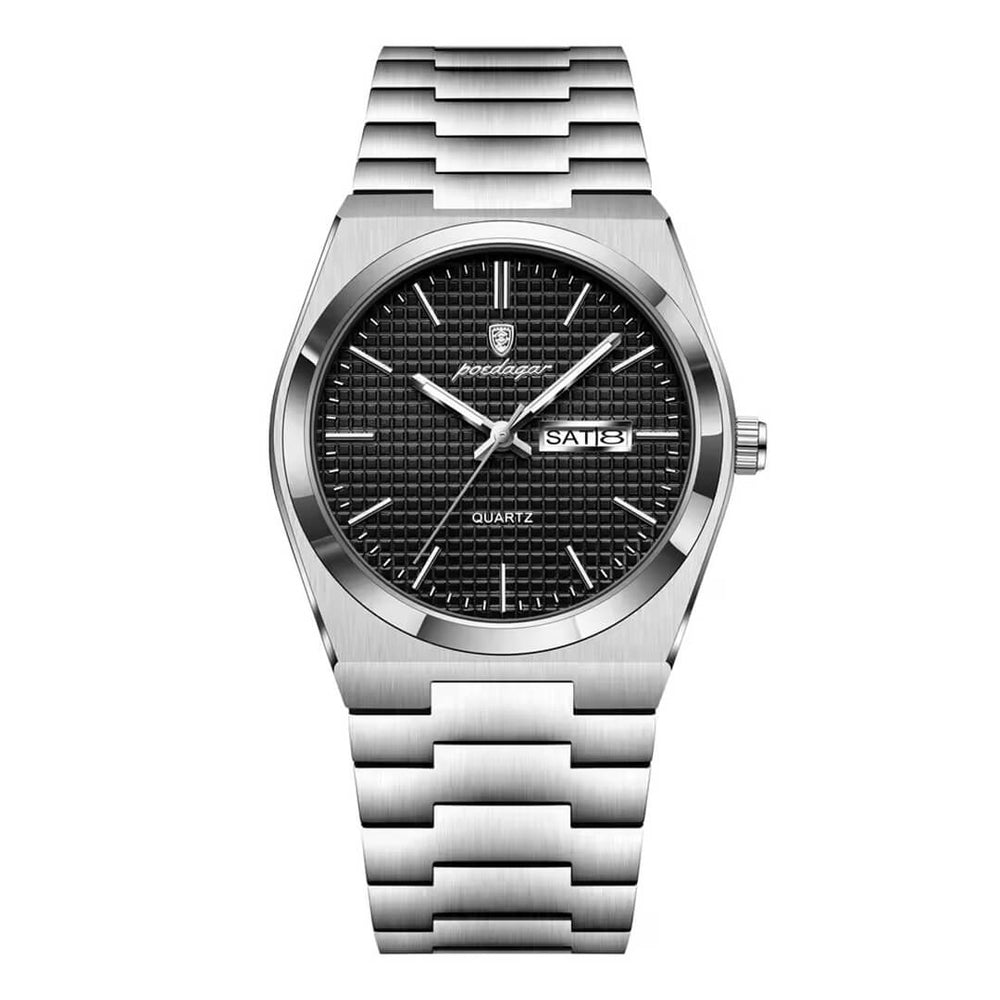 Reloj Poedagar POE-18 Tiffany Hombre Acero Plateado