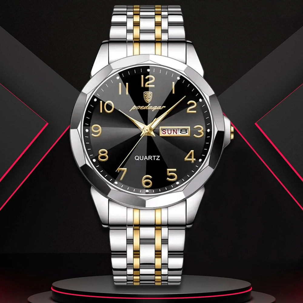 Reloj Poedagar POE-1 Hombre Acero Plateado