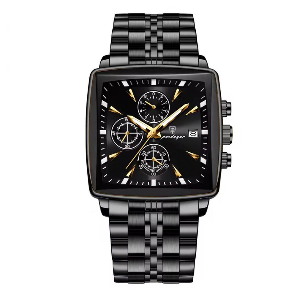 Reloj Poedagar POE-27 Hombre Acero Negro