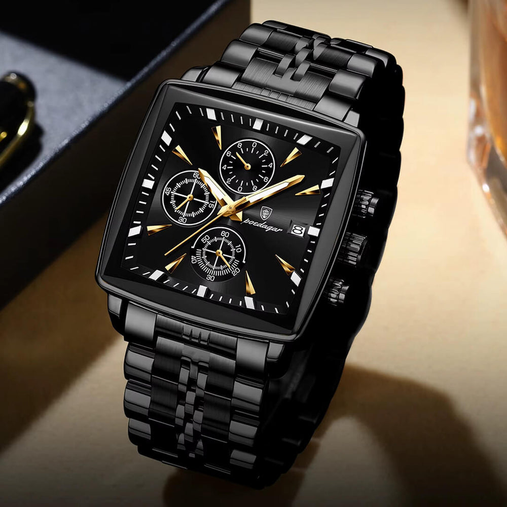 Reloj Poedagar POE-27 Hombre Acero Negro