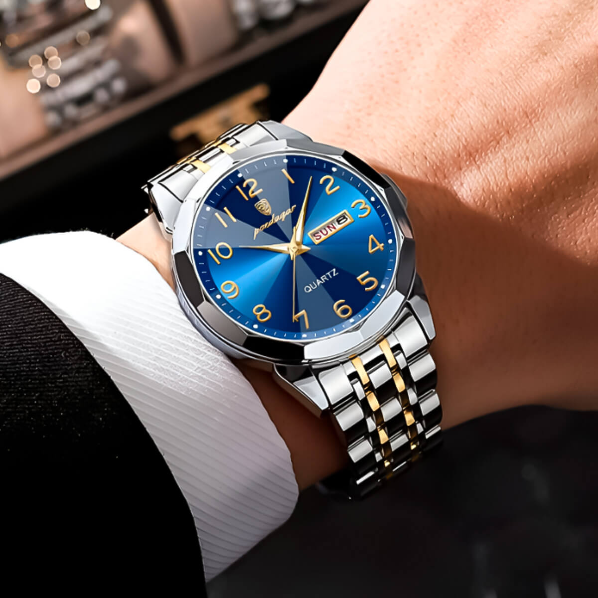 Reloj Poedagar Hombre Acero Plateado | POE-2