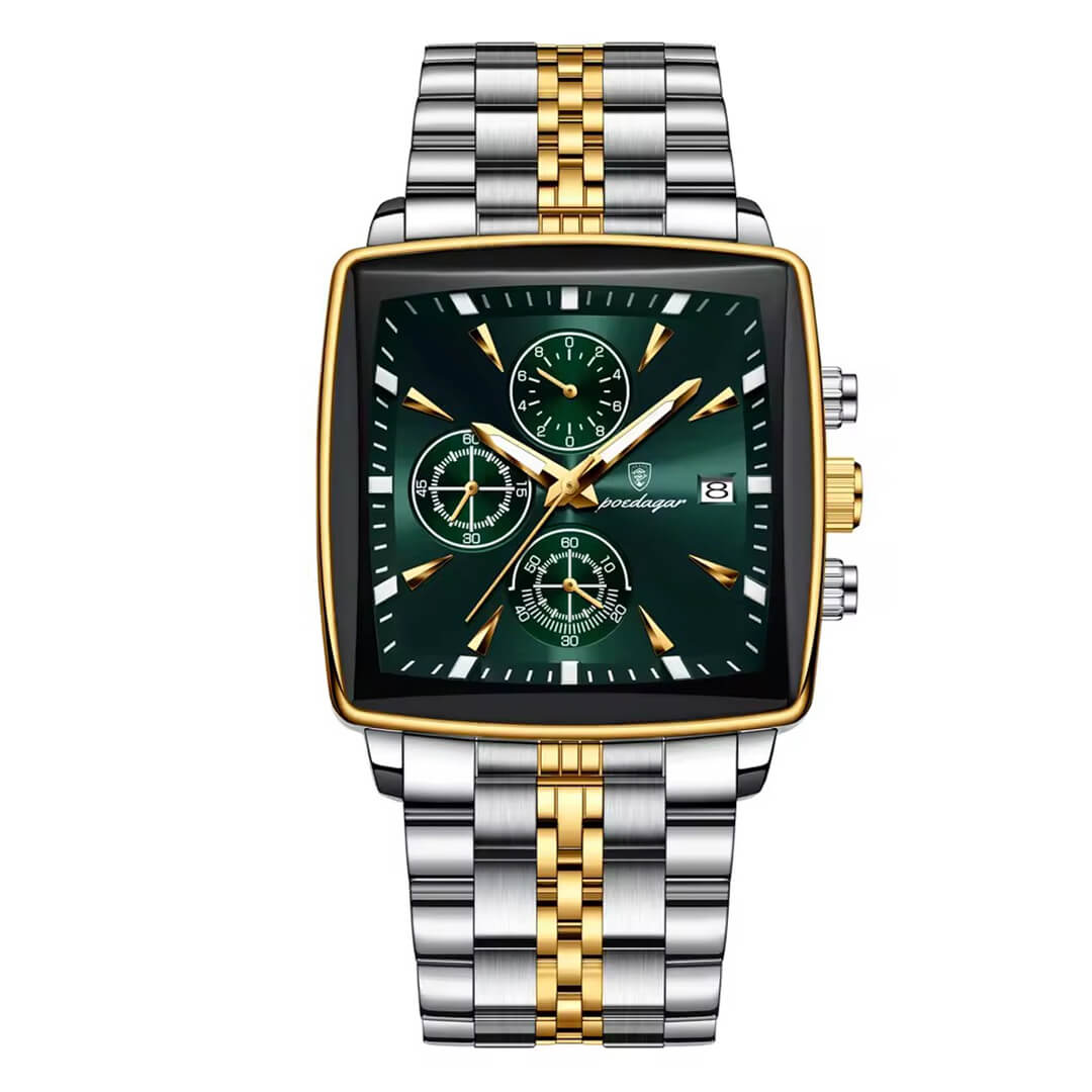 Reloj Poedagar POE-30 Hombre Acero Plateado
