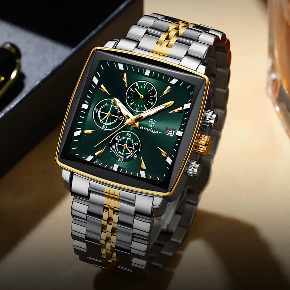 Reloj Poedagar POE-30 Hombre Acero Plateado