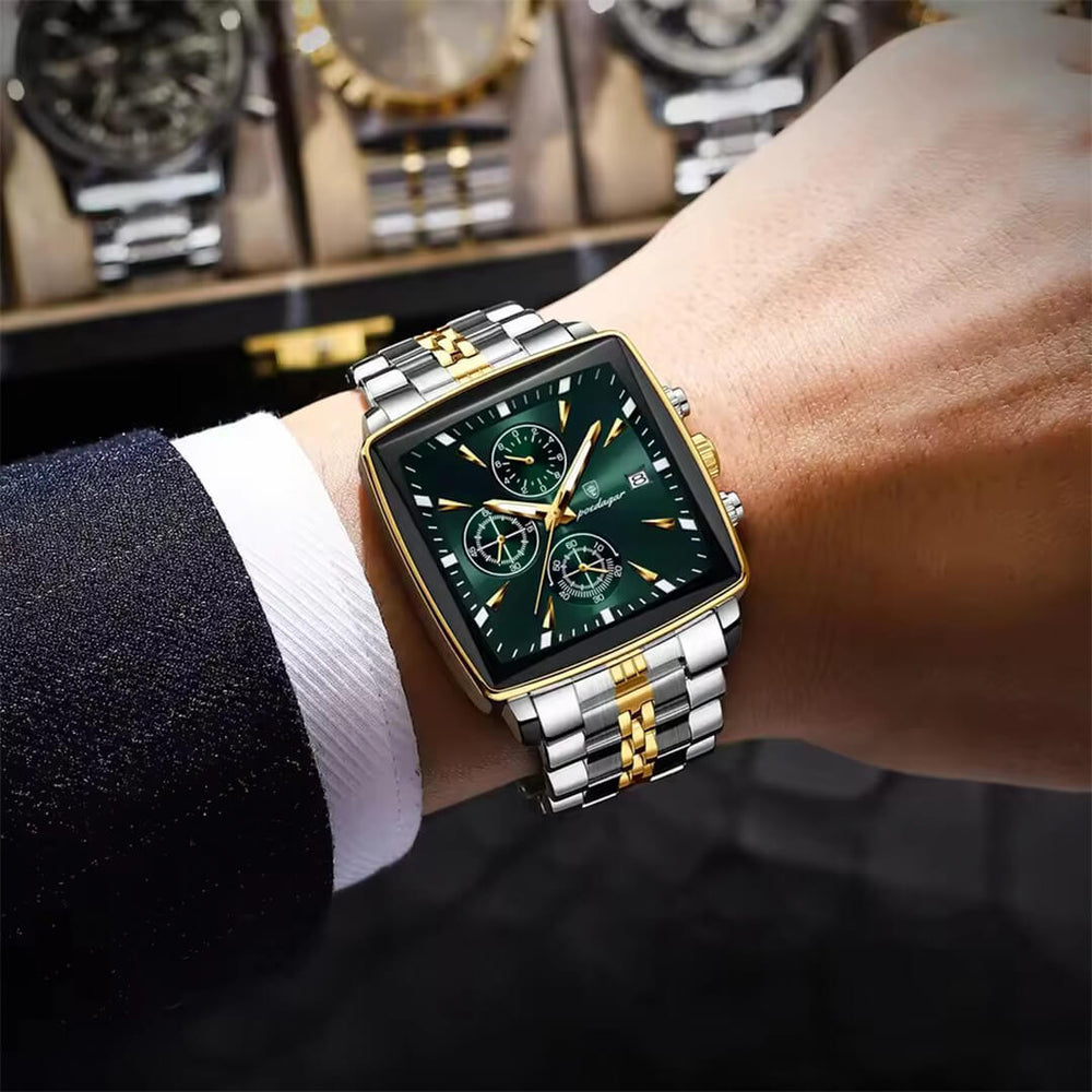 Reloj Poedagar POE-30 Hombre Acero Plateado