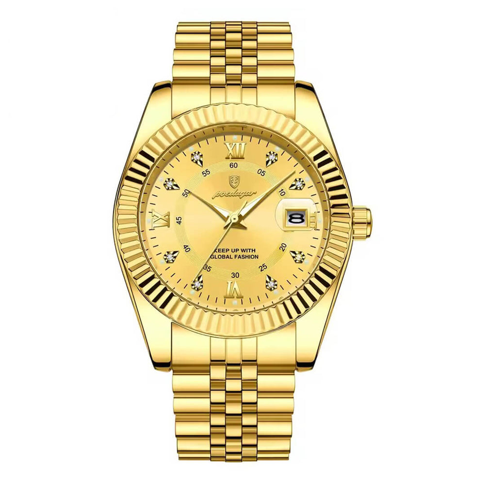 Reloj Poedagar POE-35 Hombre Acero Dorado