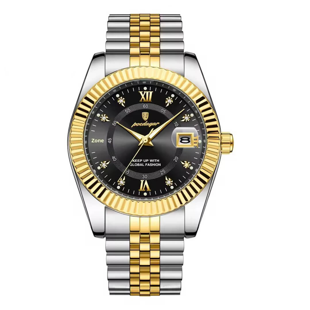 Reloj Poedagar POE-36 Hombre Acero Plateado