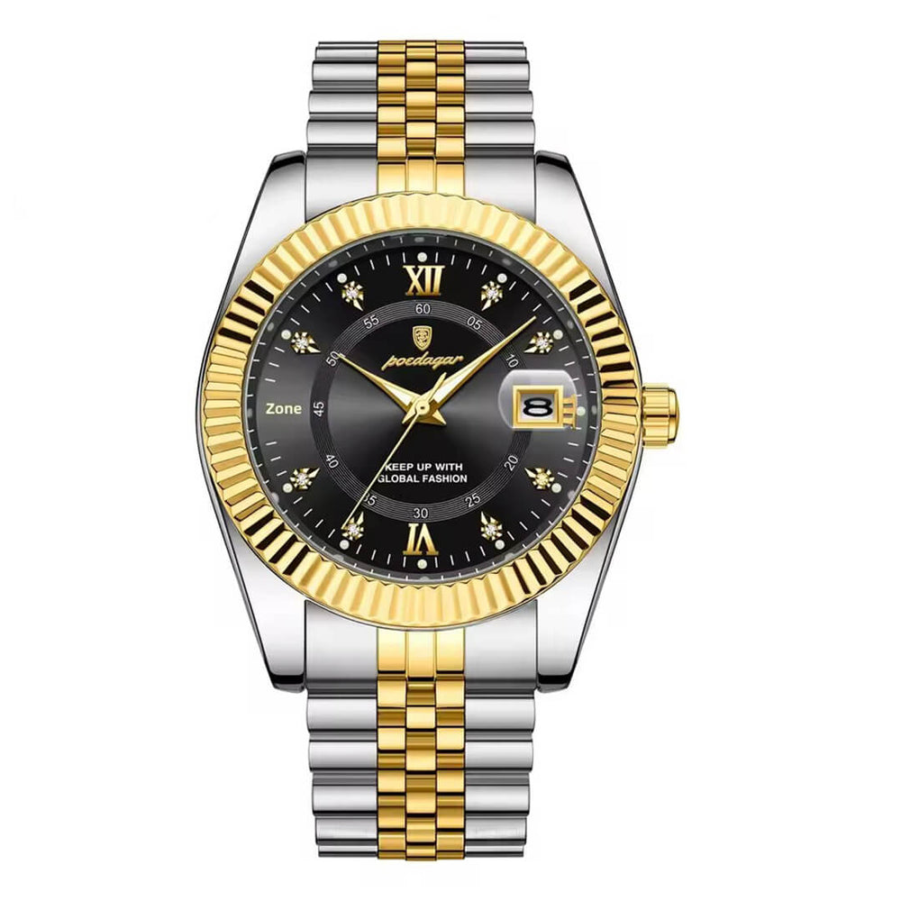 Reloj Poedagar POE-36 Hombre Acero Negro
