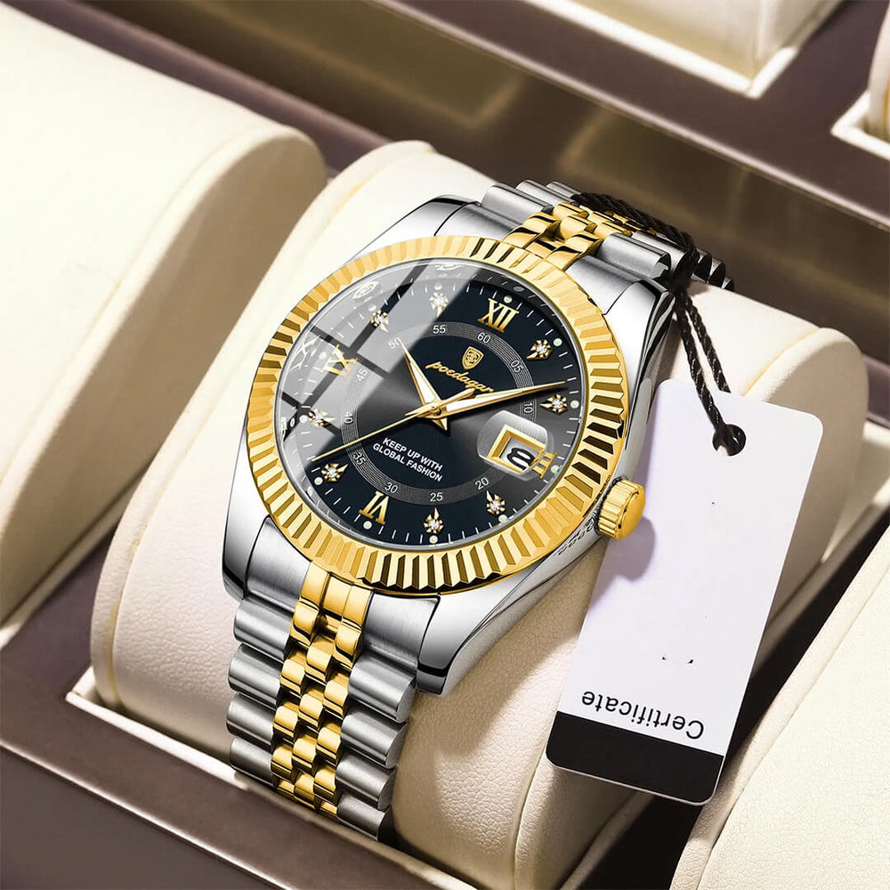 Reloj Poedagar POE-36 Hombre Acero Negro