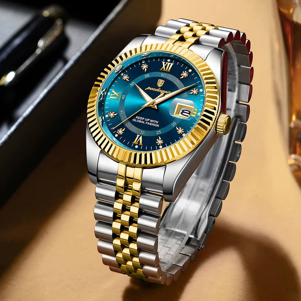 Reloj Poedagar POE-37 Hombre Acero Plateado