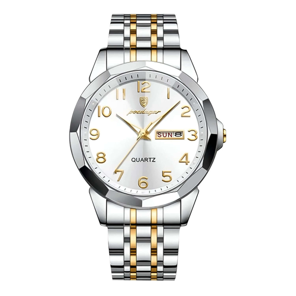 Reloj Poedagar POE-3 Hombre Acero Plateado