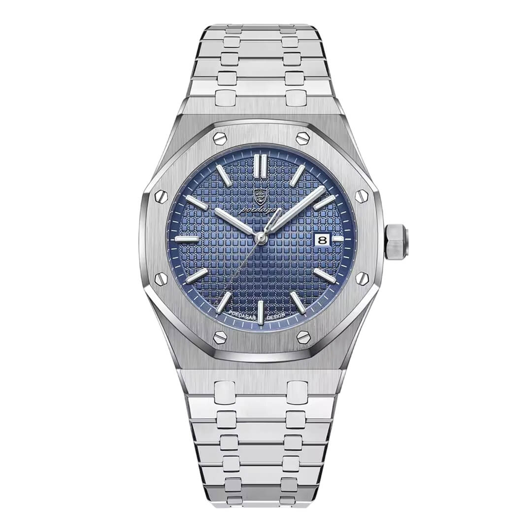 Reloj Poedagar Hombre Acero Azul | POE-44