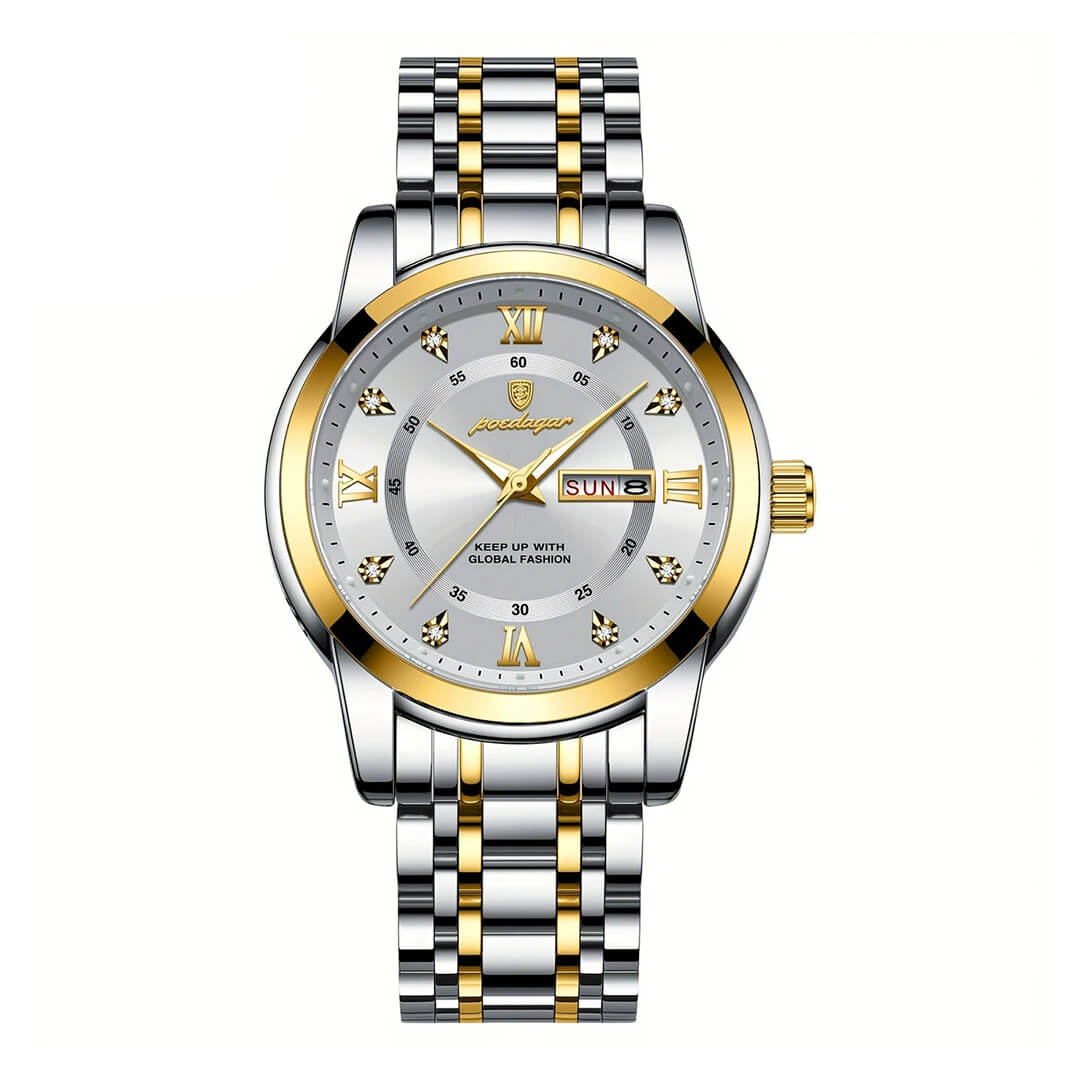 Relojes Poedagar POE-5 Hombre Acero Plateado