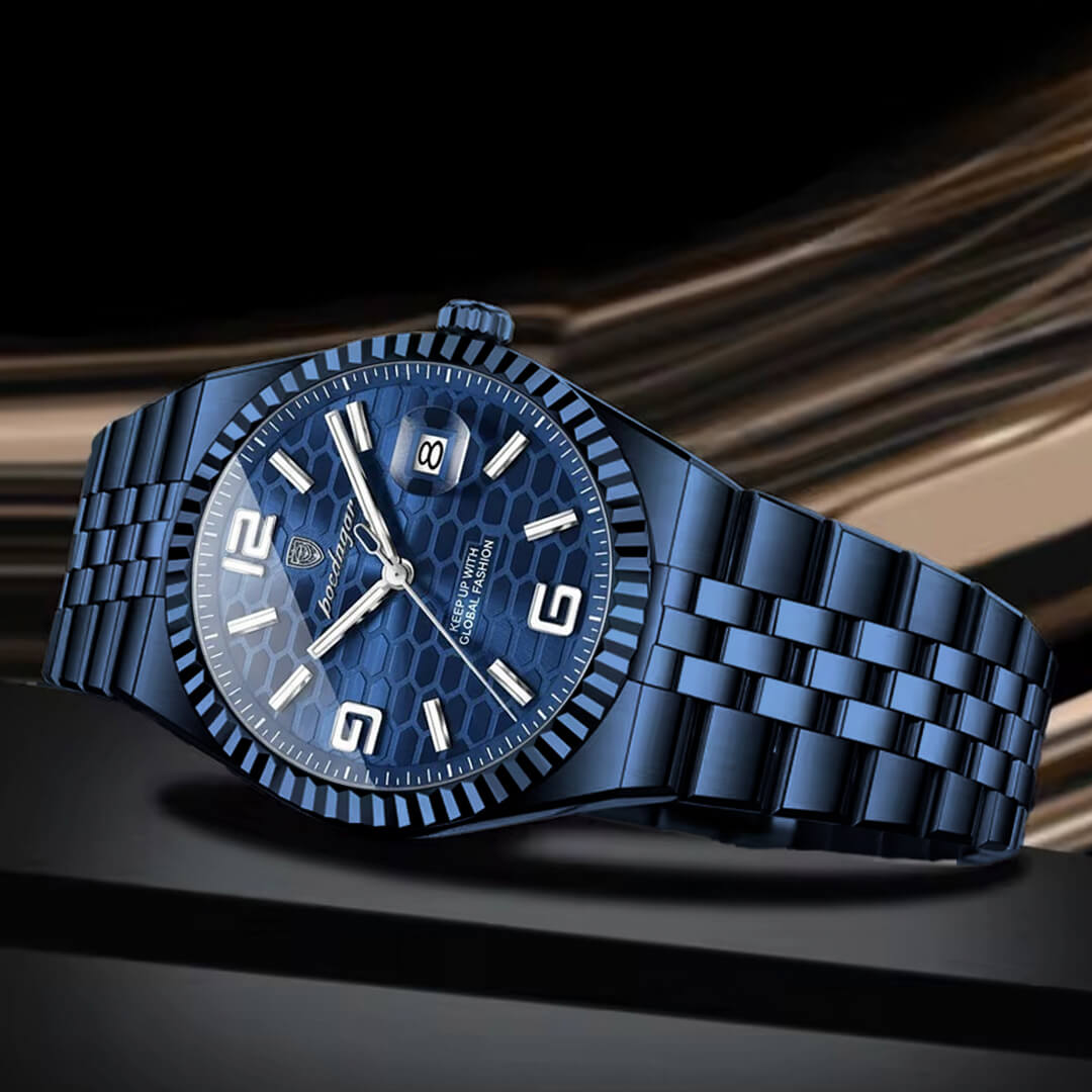 Reloj Poedagar POE-50 Hombre Acero Azul