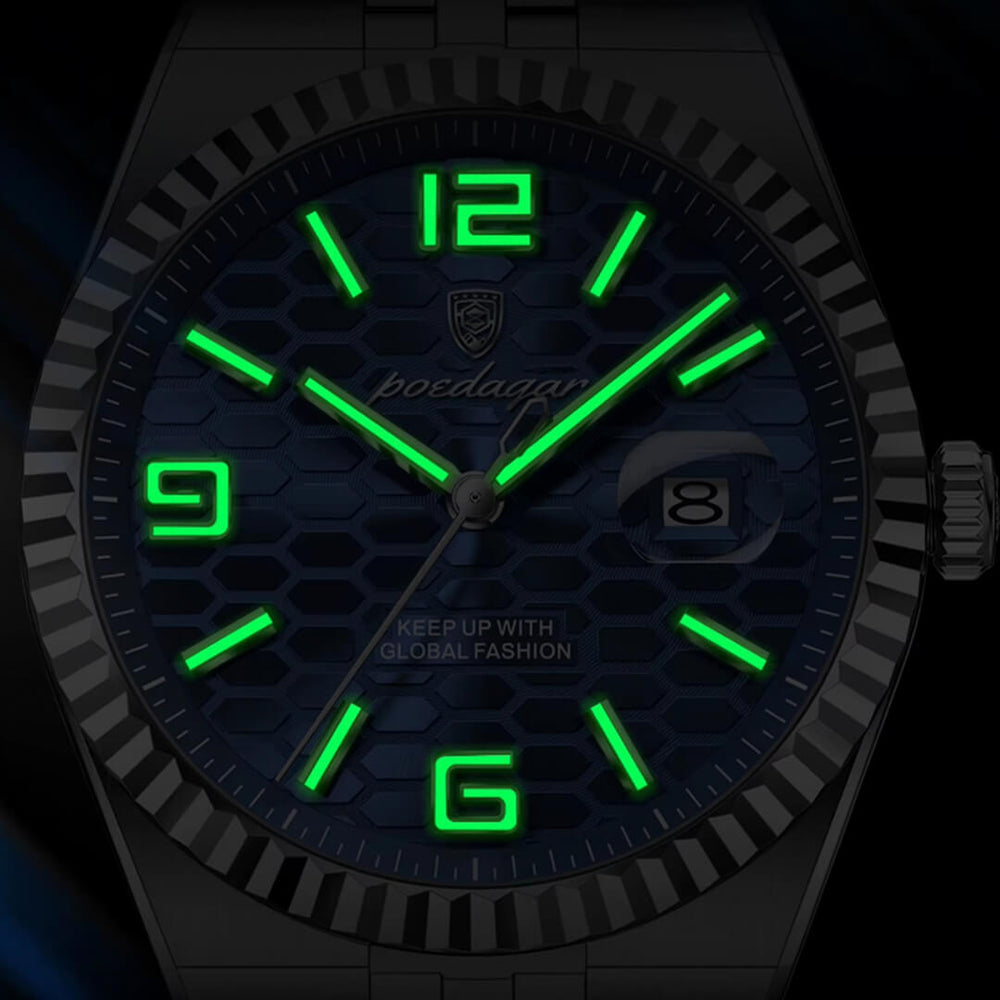 Reloj Poedagar POE-50 Hombre Acero Azul