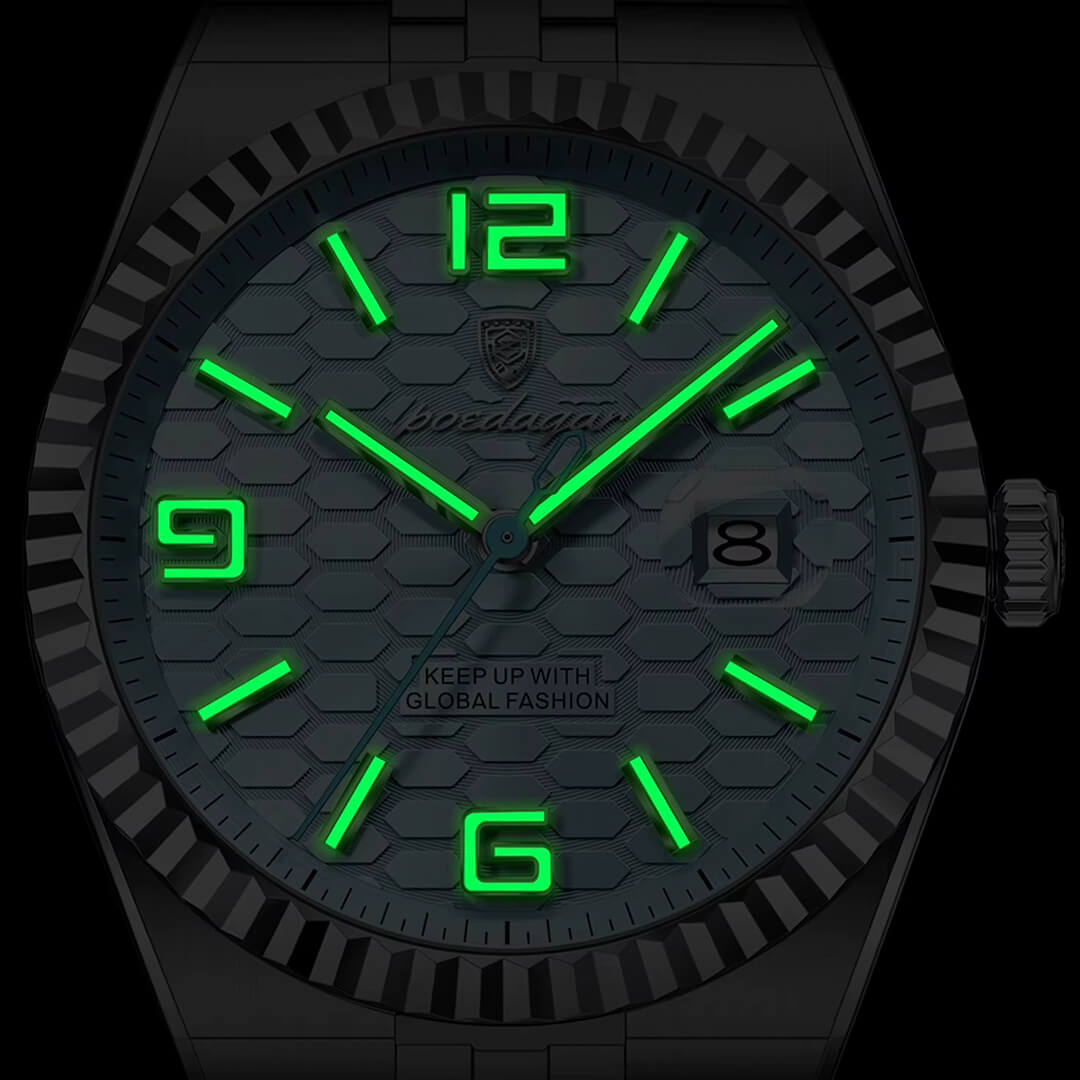 Reloj Poedagar POE-51 Hombre Acero Celeste