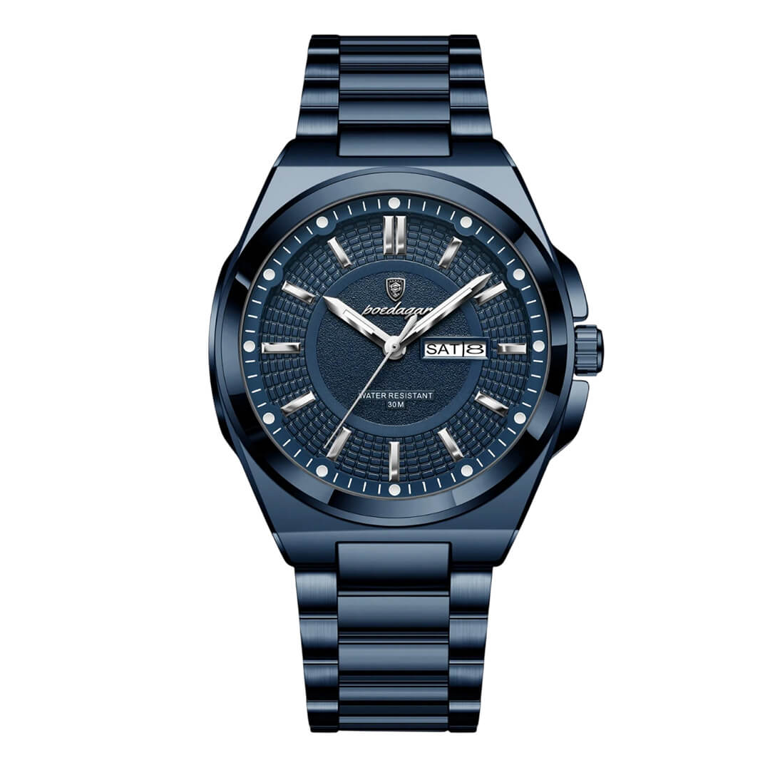 Reloj Poedagar Hombre Acero Azul | POE-52