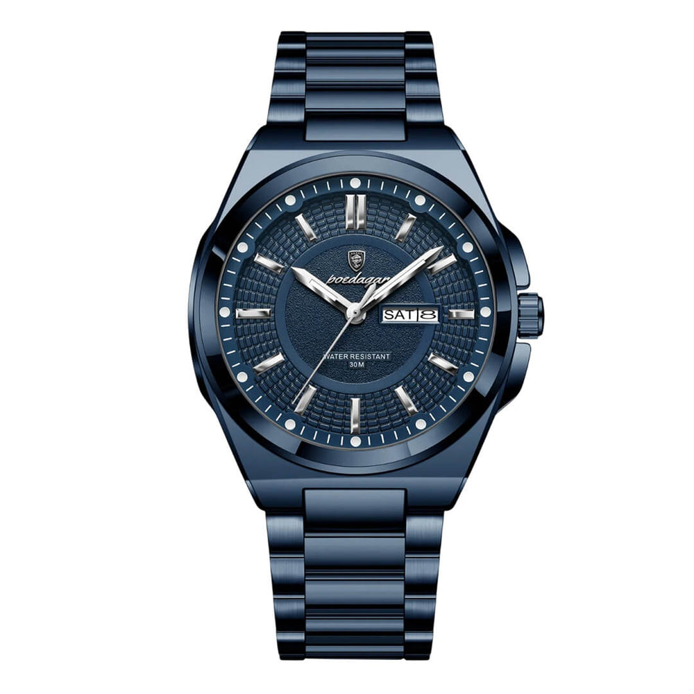Reloj Poedagar POE-52 Hombre Acero Azul
